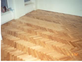 Ash parquet flooring