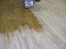 Hardwood floor sanding