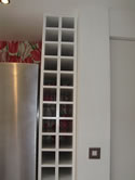 Revisited - glass balustrade & wine rack, London - SW11